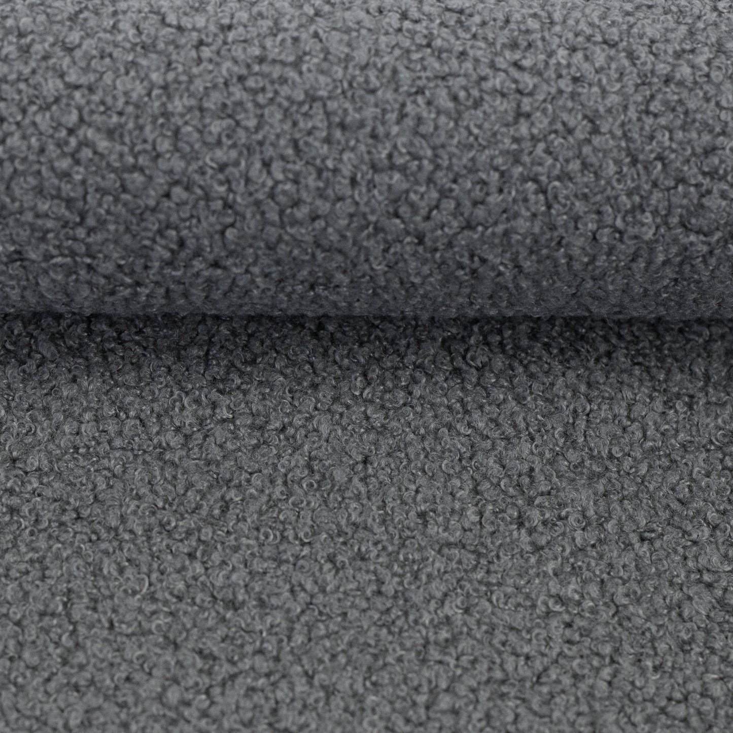 Dekostoff Boucle Kodiak dunkelgrau