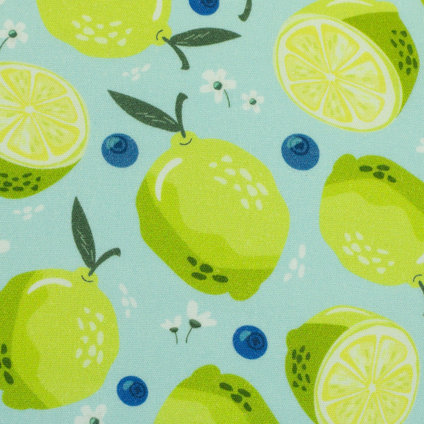 Baumwolle Fruits Limetten