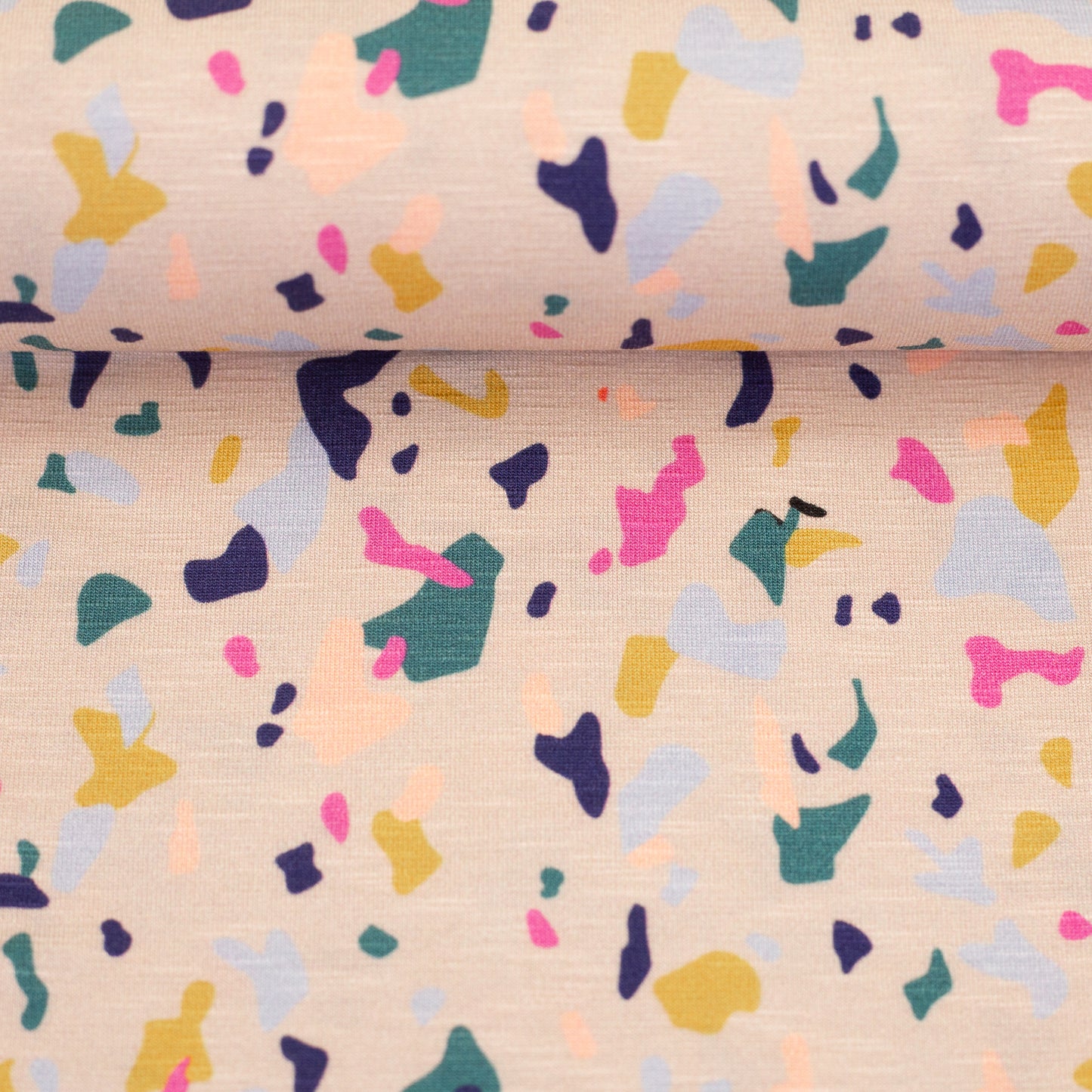 Viskosejersey Happy Konfetti by cherry sand bunt