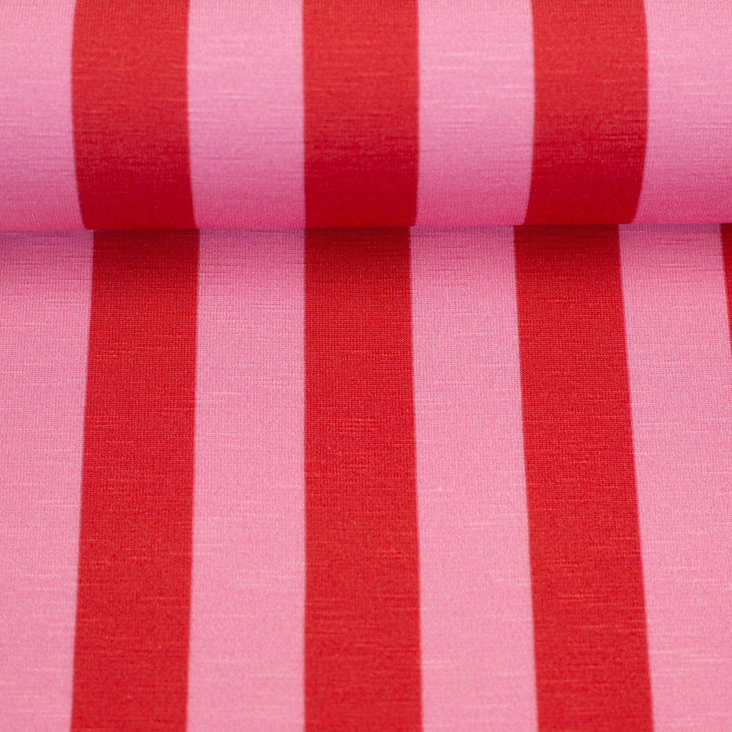 Viskosejersey Happy Stripes by cherry pink rot