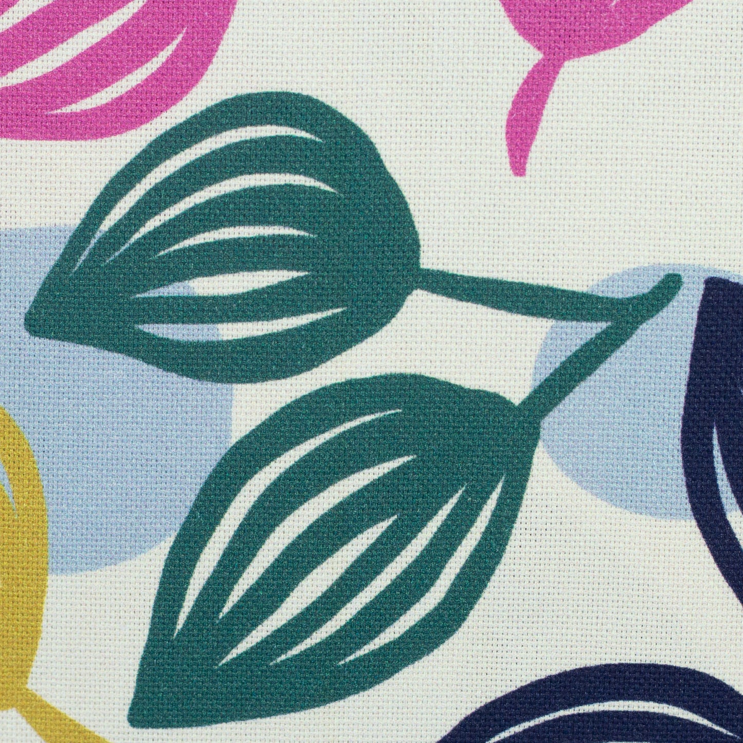 Canvas Dots and Leaves by Emjo Design bunt natur