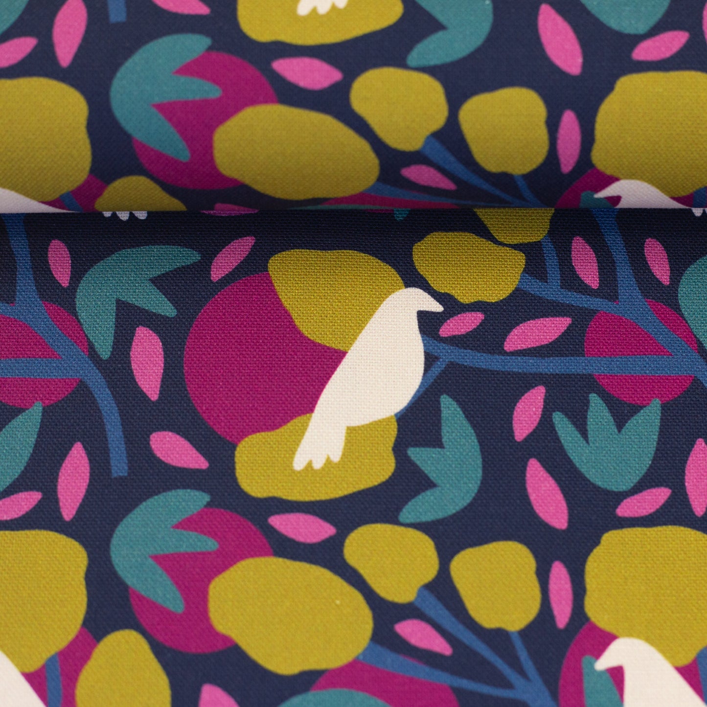 Canvas Birds and Trees by Emjo Design dunkelblau