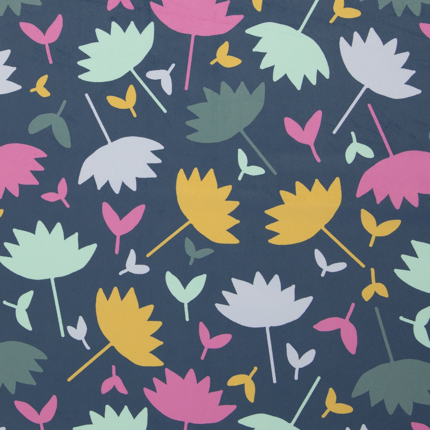 Samt  Velvet Flowers  by Emjo Design bunt