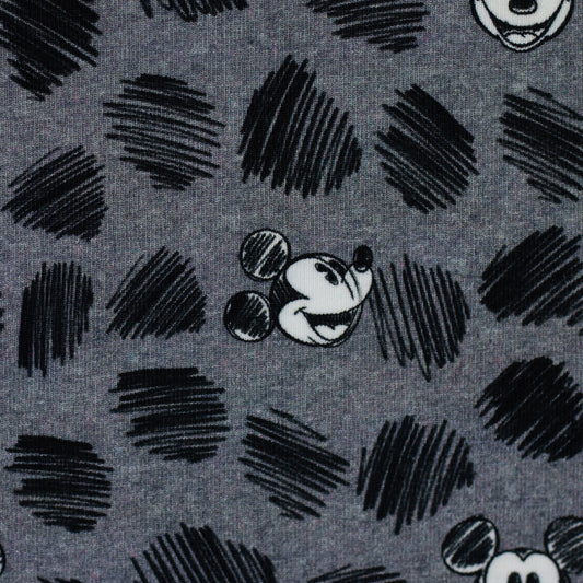 Jersey Disney Mickey Mouse retro grau meliert