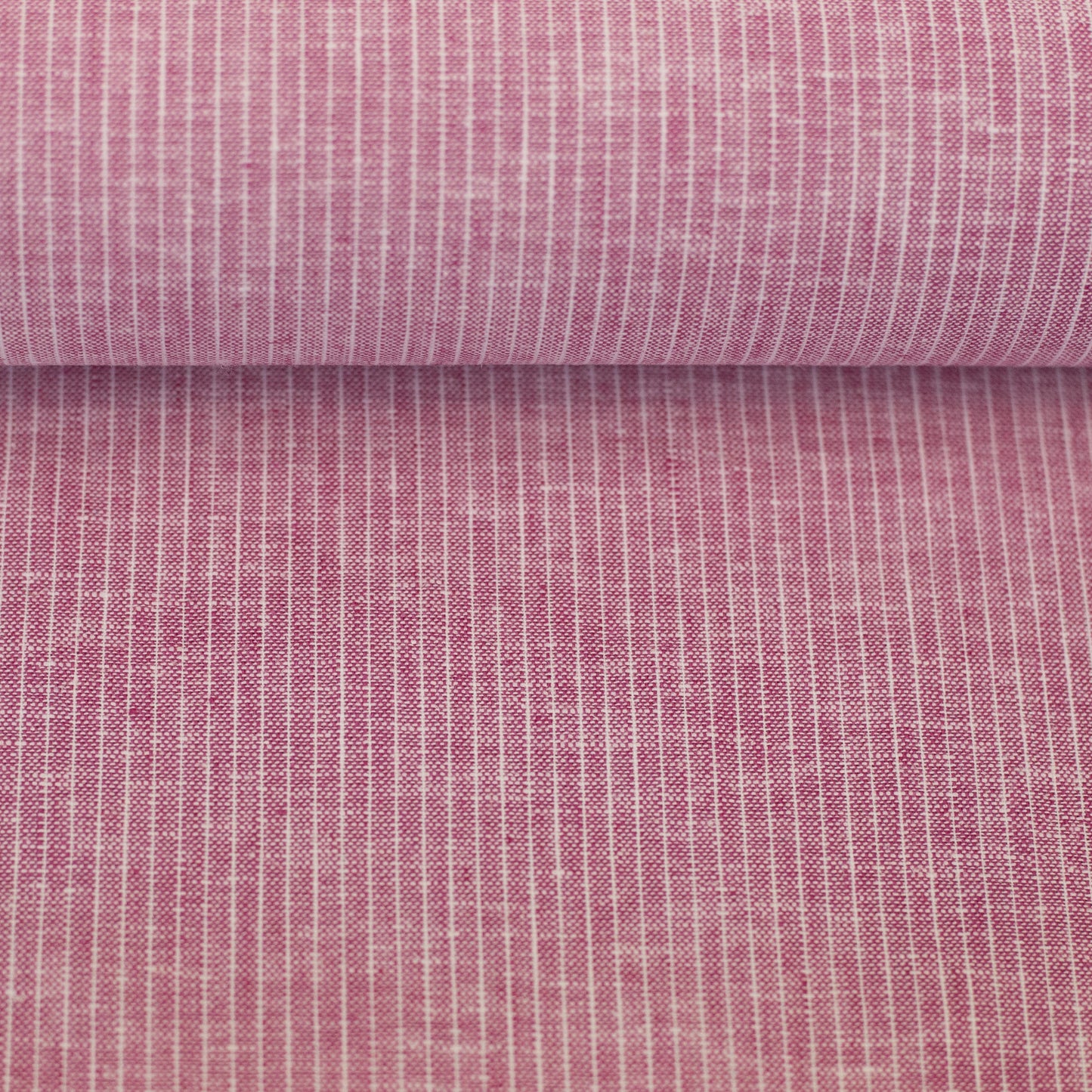 Paul Baumwoll- Leinen mit Nadelstreifen pink