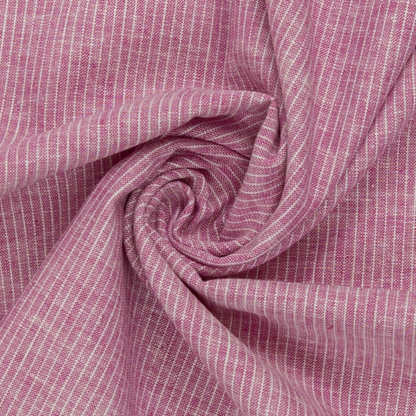 Paul Baumwoll- Leinen mit Nadelstreifen pink