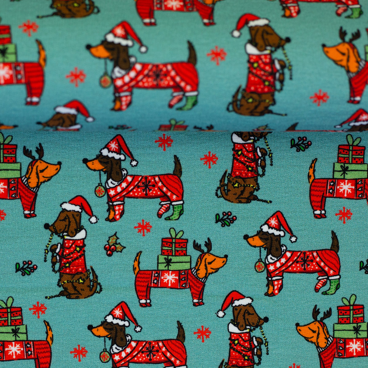 BALD ERHÄLTLICH - Sweat Weihnachten Holly Dackel II