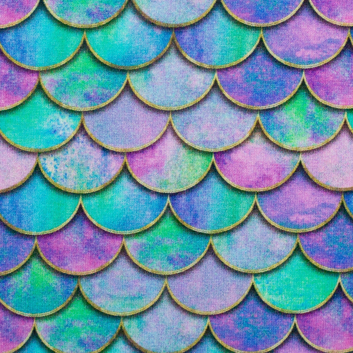 Jersey Melody Meerjungfrau Schuppen klein multicolour