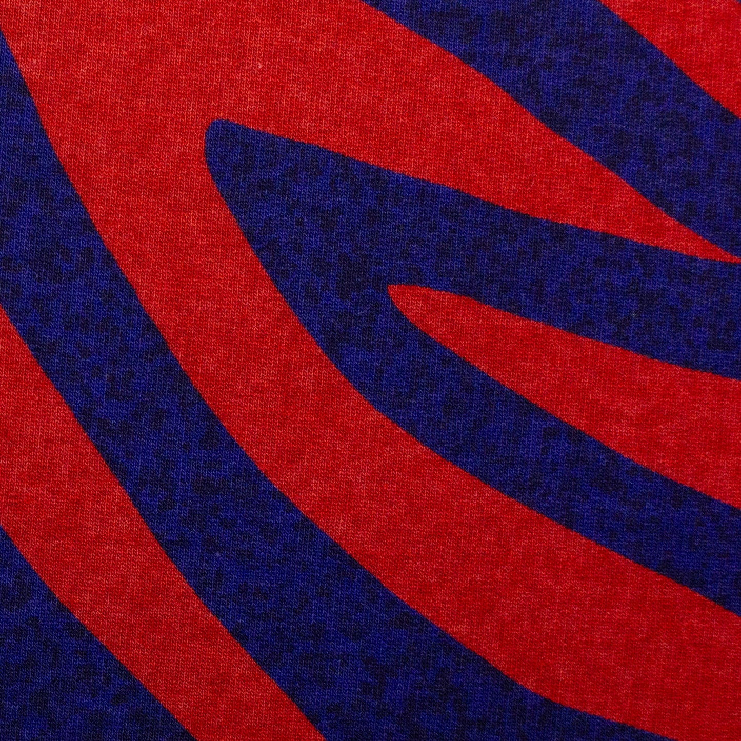 French Terry Monsta by Thorsten Berger Zebra blau rot
