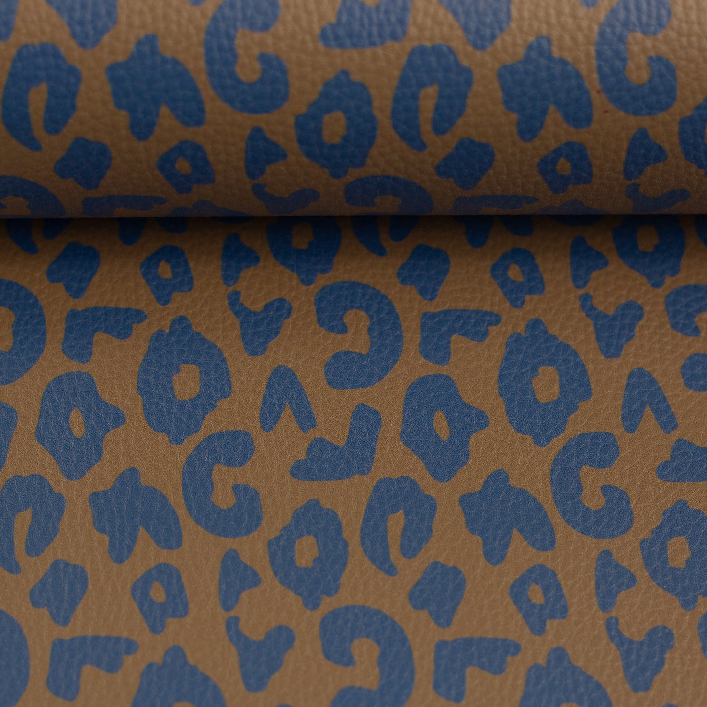 Kunstleder Happy Collection by Cherry Picking Leo ocker blau