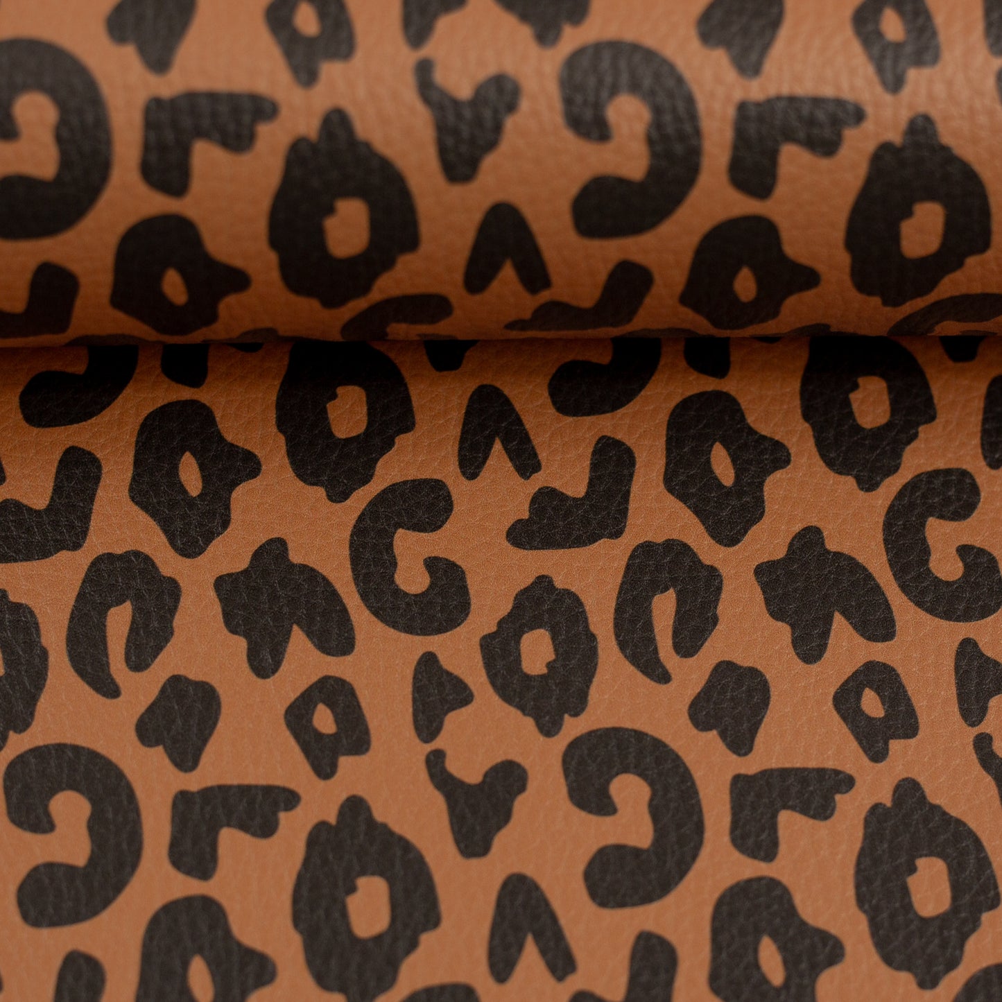 Kunstleder Happy Collection by Cherry Picking Leo ocker schwarz - geänderte Breite 115cm!