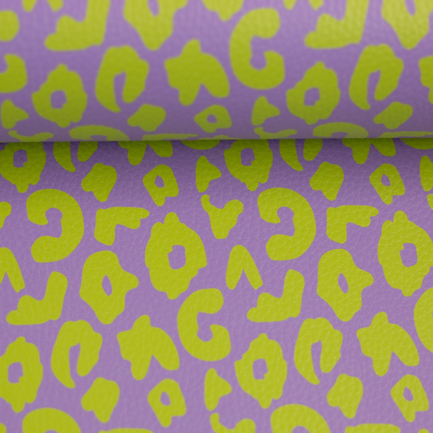 Kunstleder Happy Collection by Cherry Picking Leo flieder lime