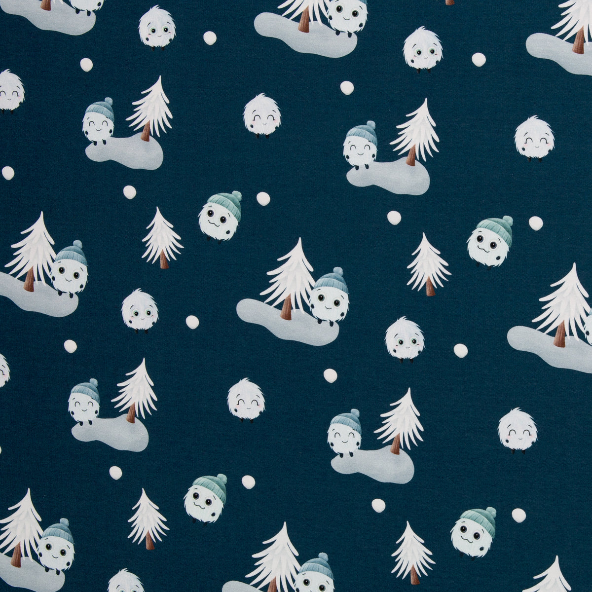 Sweat Fluffy by Mrs Mint Design petrol-blau Motiv