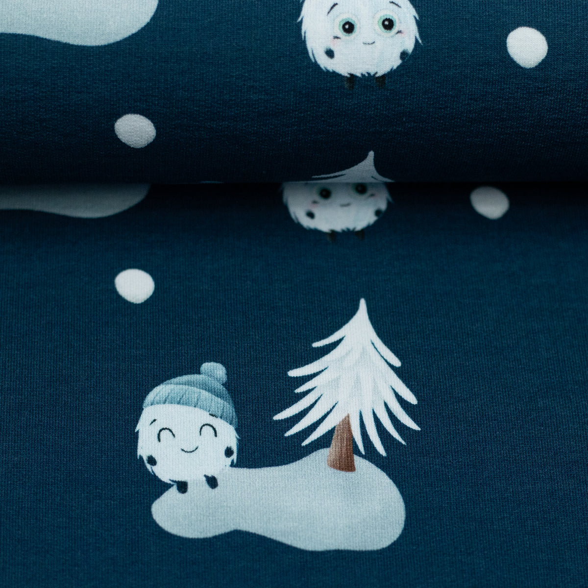 Sweat Fluffy by Mrs Mint Design petrol-blau Motiv