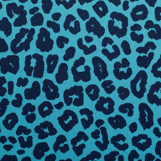 Baumwolle Leoni Leo aqua dunkelblau