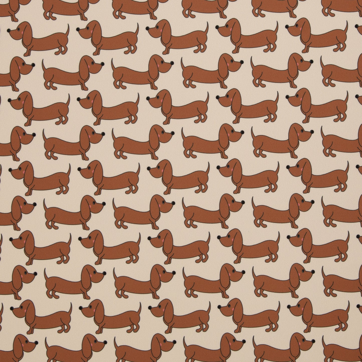 Dackel Happy Collection by Cherry Picking hellbeige-braun Oxfordgewebe wasserabweisend