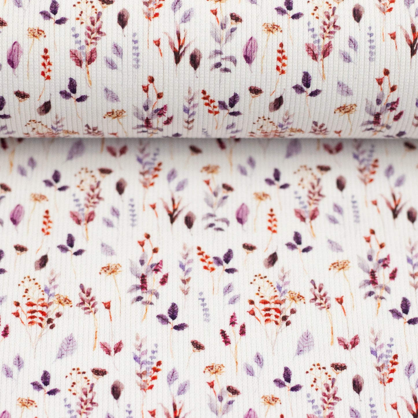 Jersey Rippenjersey Iva Floral