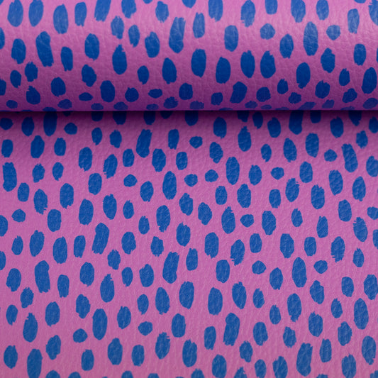 VORBESTELLUNG - Kunstleder Brush and Wild by Cherry Picking Striche rosa blau --> Lieferung ca. Juli/August '26