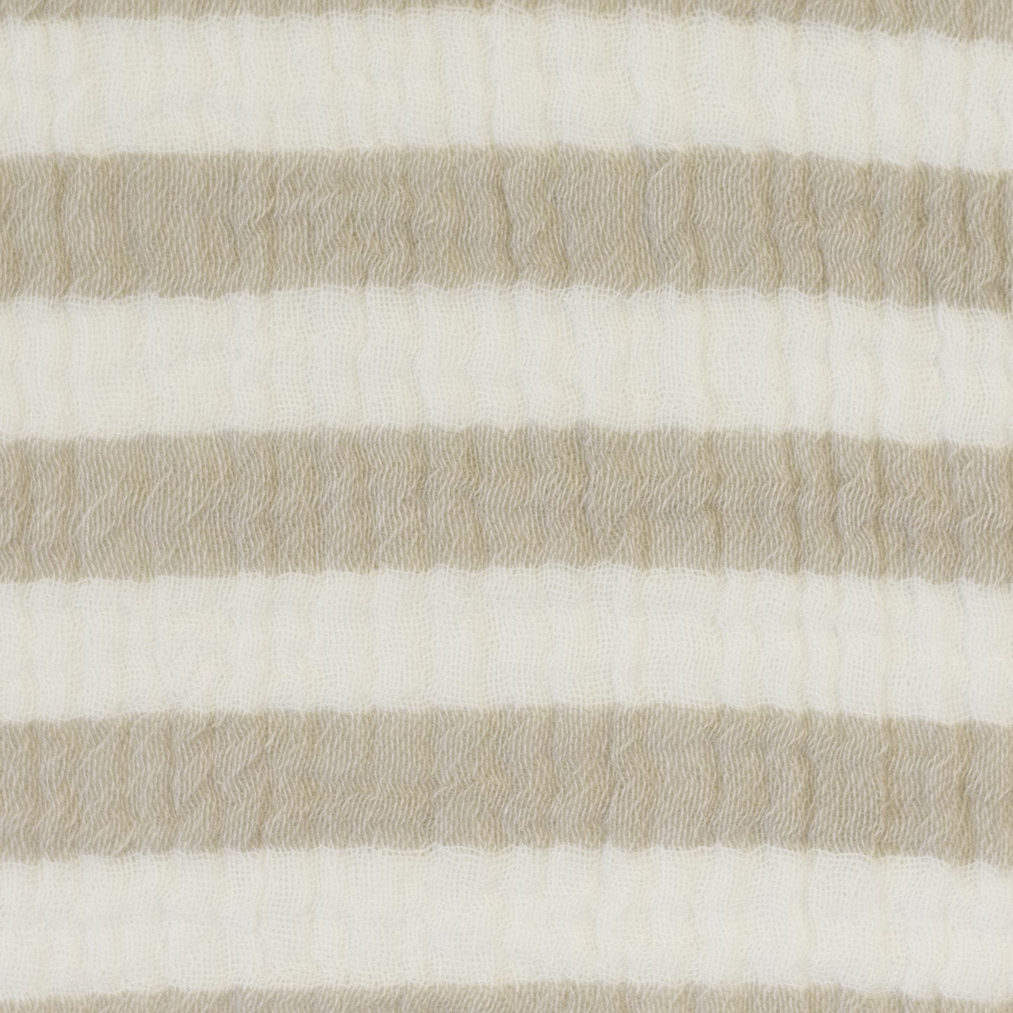 Musselin Sonja Streifen breit naturweiß beige