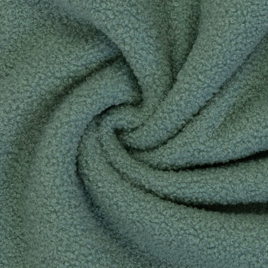 Teddystoff Fleece Doubleface mistel dunkel