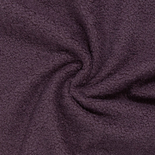 Teddystoff Fleece Doubleface aubergine