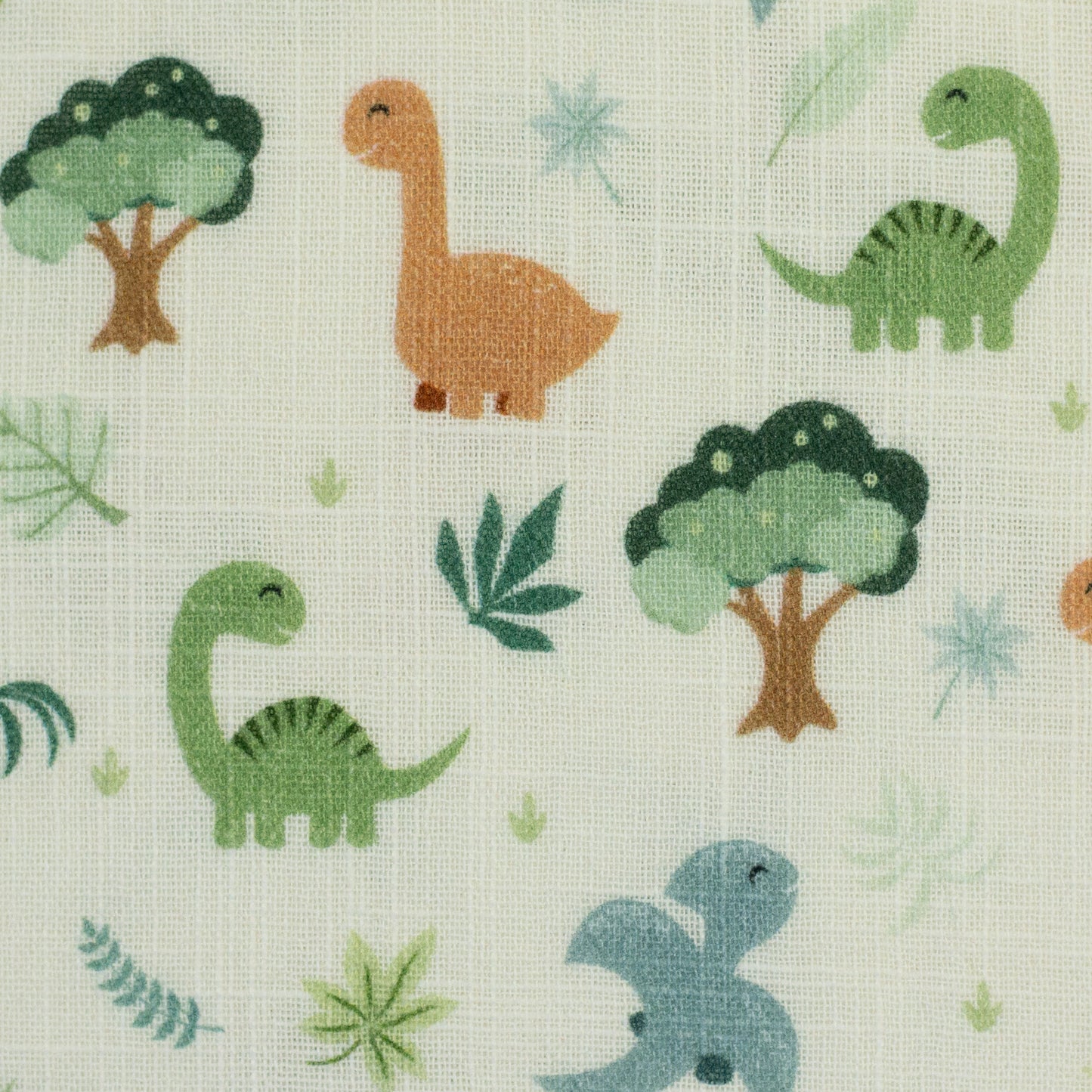 Musselin Leinen Slub Meltem Dinosaurier