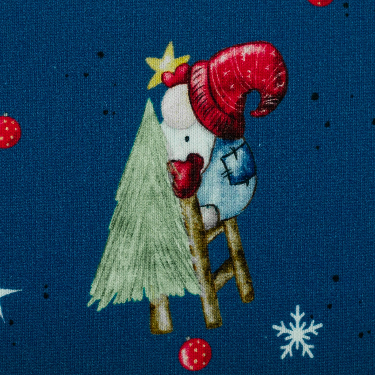 BALD ERHÄLTLICH - Sweat Winterwonderland by Sabine Marschall Wichtel jeansblau kräftig