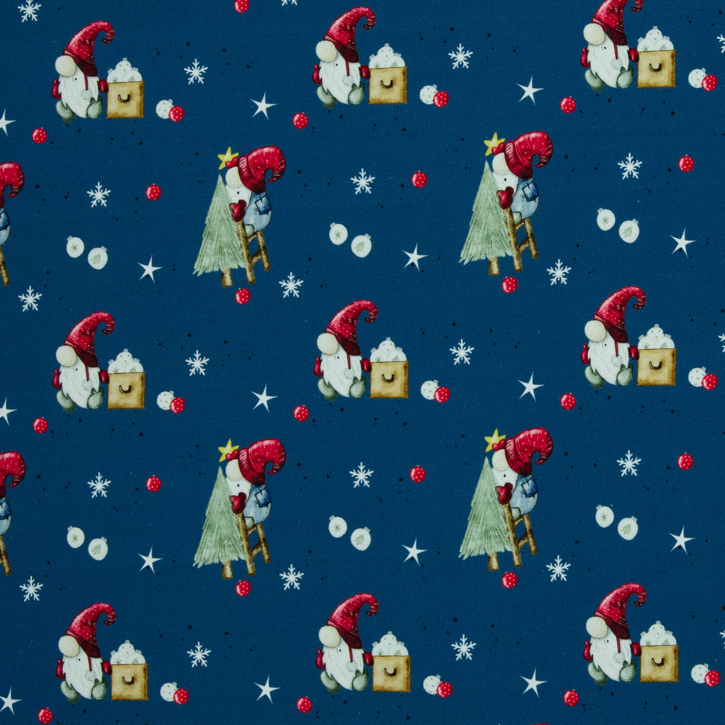 BALD ERHÄLTLICH - Sweat Winterwonderland by Sabine Marschall Wichtel jeansblau kräftig