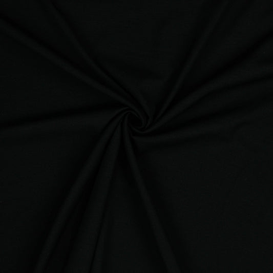 Viskose Bluse Stretch uni schwarz