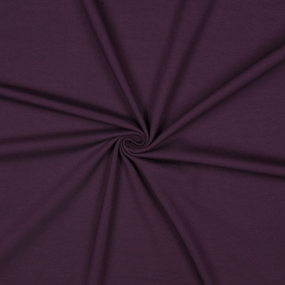 Jersey uni dunkel violett
