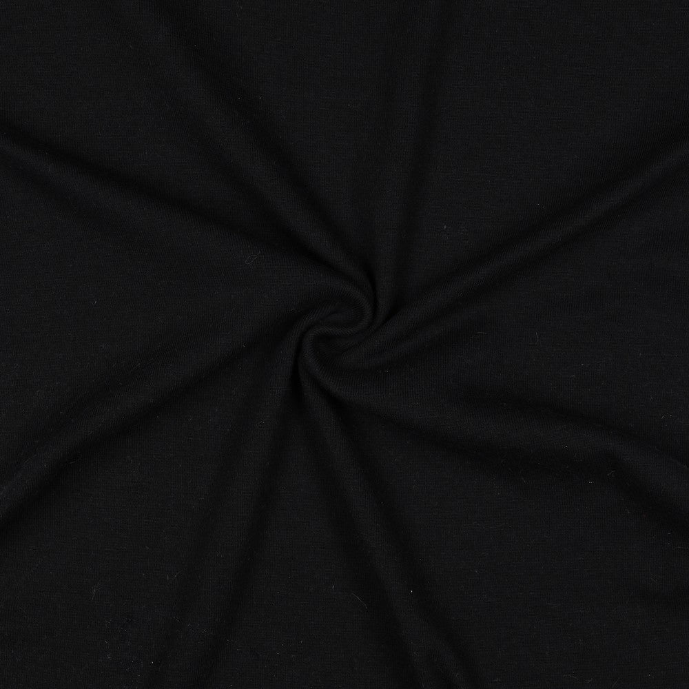 Bündchen uni schwarz