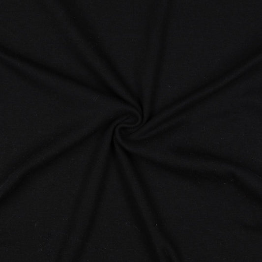 Bündchen uni schwarz