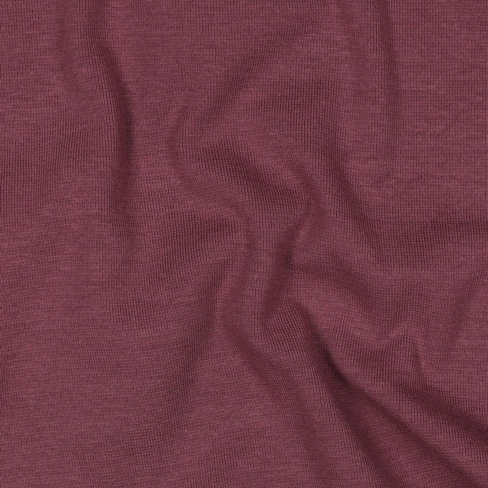 Bündchen uni aubergine