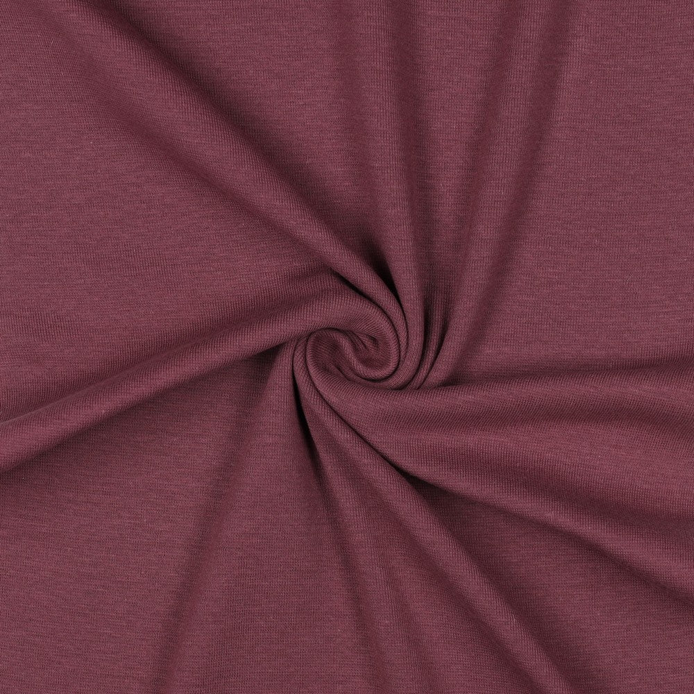Bündchen uni aubergine