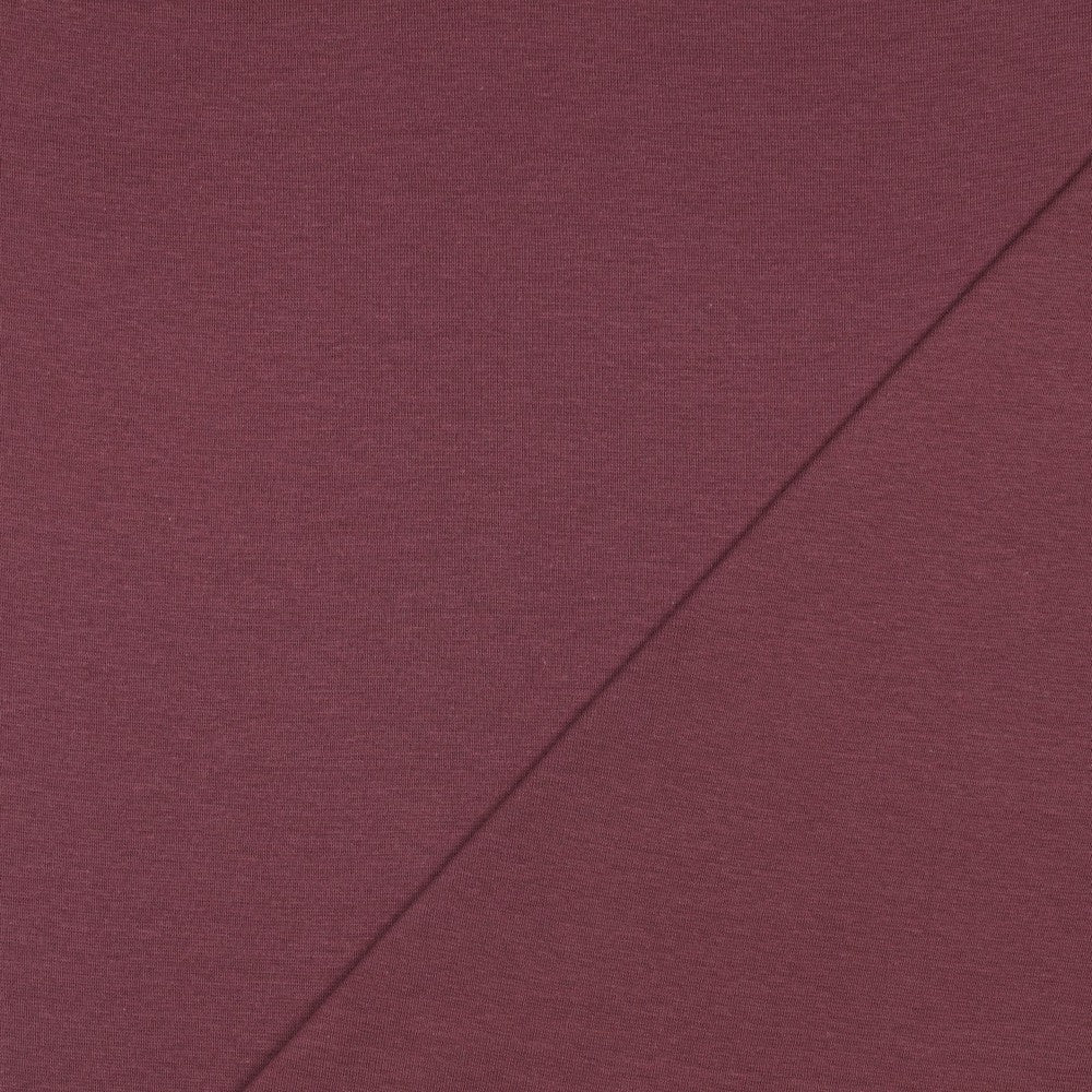 Bündchen uni aubergine