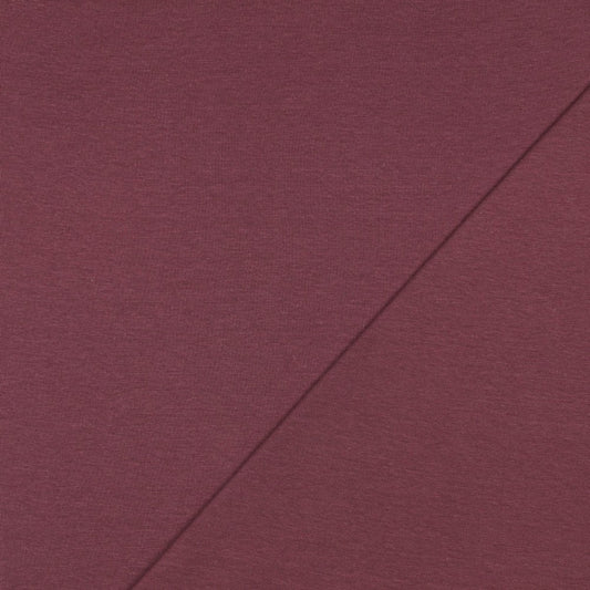 Bündchen uni aubergine