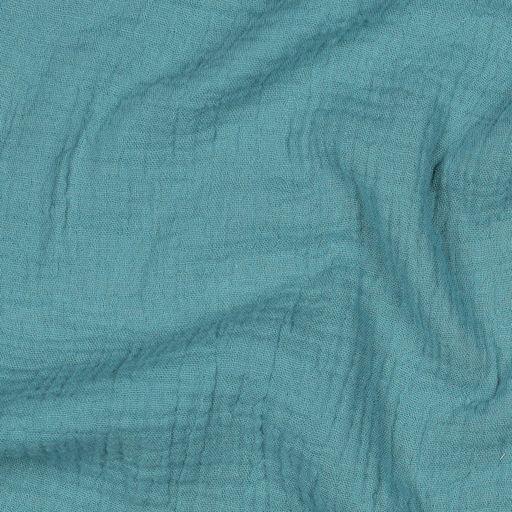 Musselin uni blue shadow