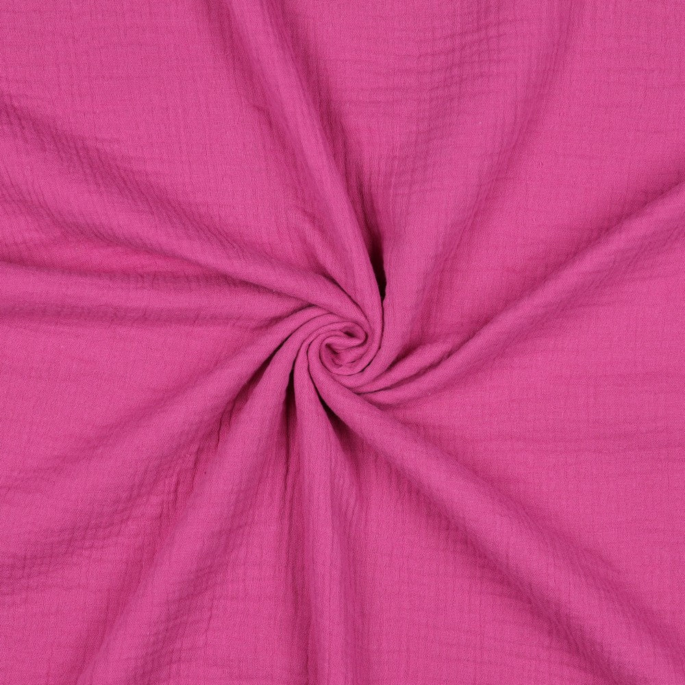 Musselin uni cerise beere