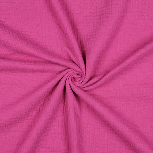 Musselin uni cerise beere