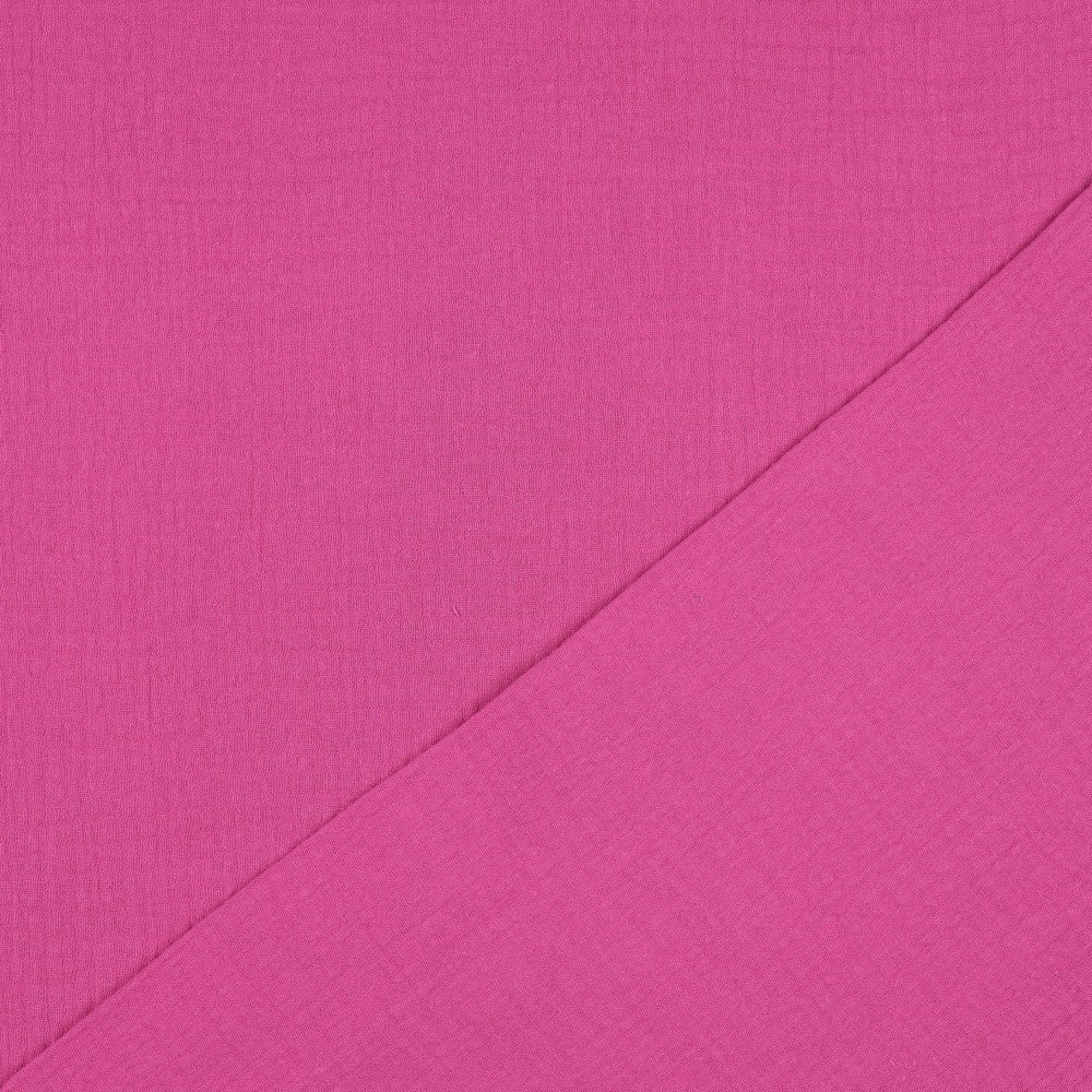 Musselin uni cerise beere