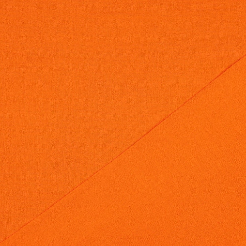 Musselin uni neon orange