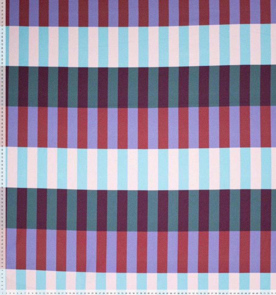 Baumwolle digital Ilja Blocks petrol