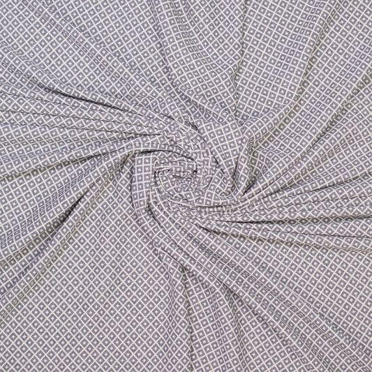 Jacquardstoff recycled Minimal grau