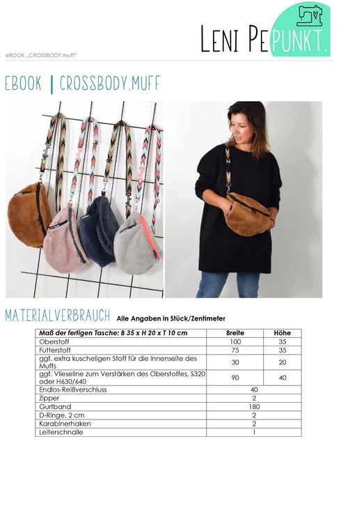 Lenipepunkt CROSSBODY.muff Tasche #177