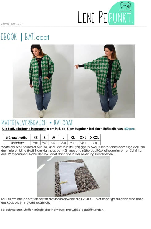 Lenipepunkt BAT.coat Damen #183