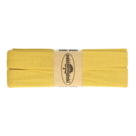 Jersey Schrägband 40/20mm Coupon senfgelb