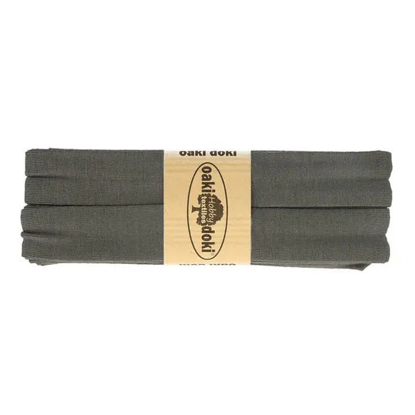 Jersey Schrägband 40/20mm Coupon dunkelgrau