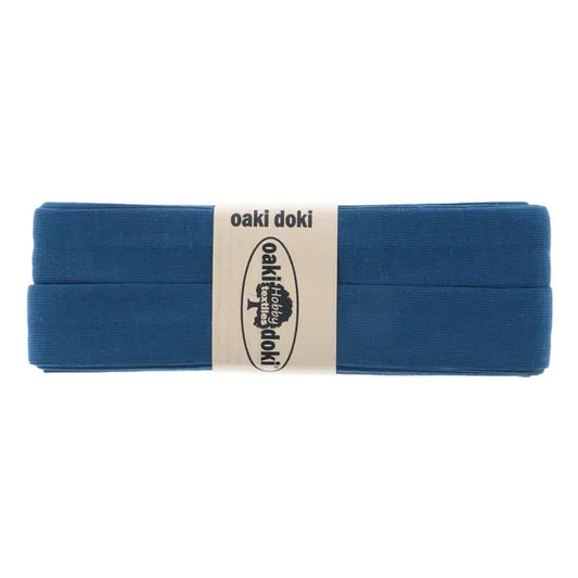 Jersey Schrägband 40/20mm Coupon blau