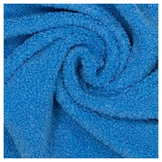 Teddystoff Plüsch mandarine blau