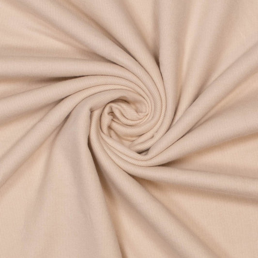 Rippenjersey Double Brushed superweich ecru